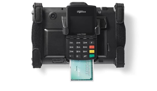 Etablissement de traitement des opérations par carte de crédit compact et sécurisé de la Tablet 700 Series