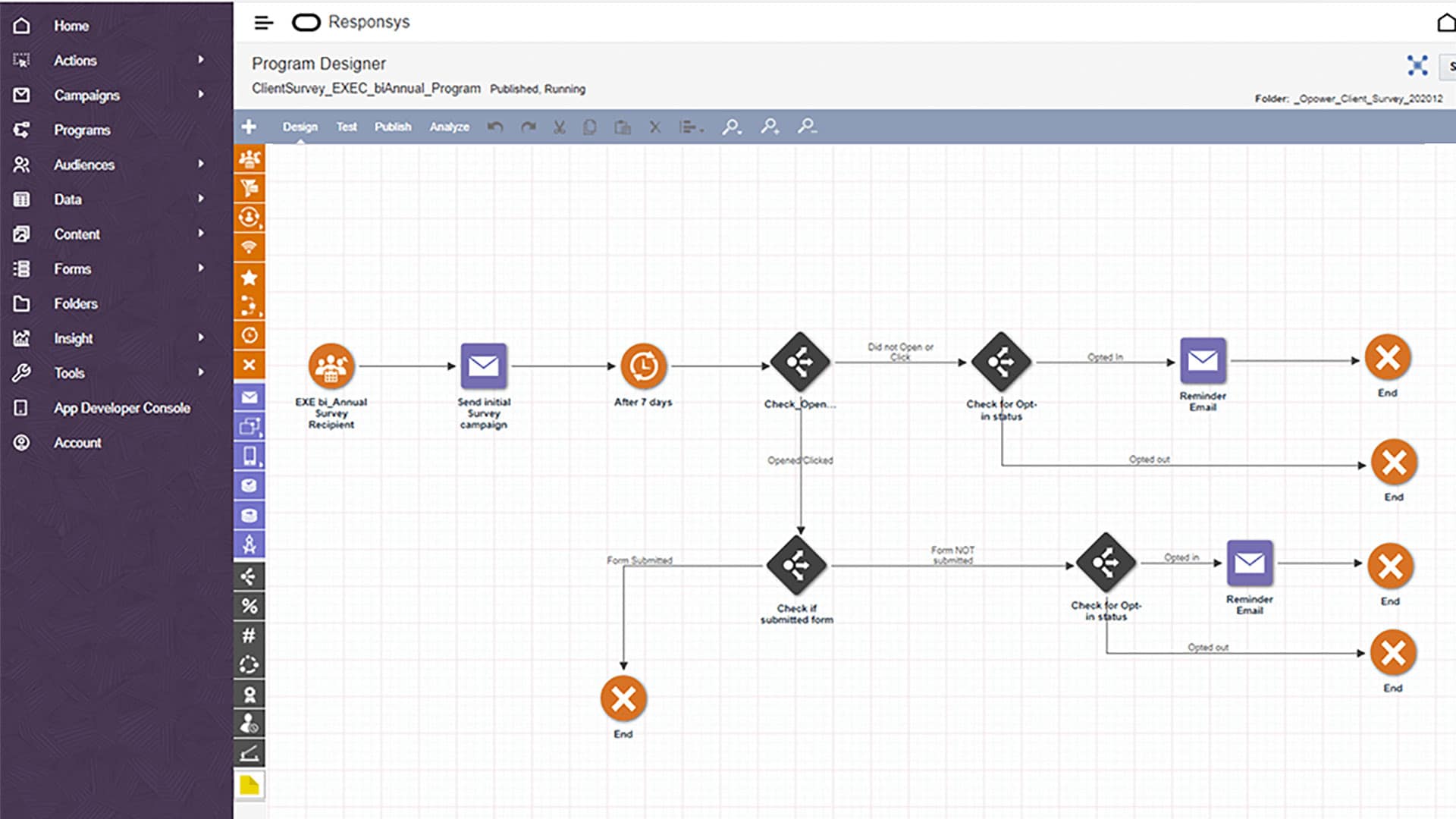Oracle Marketing for Outbound Communications sample screen