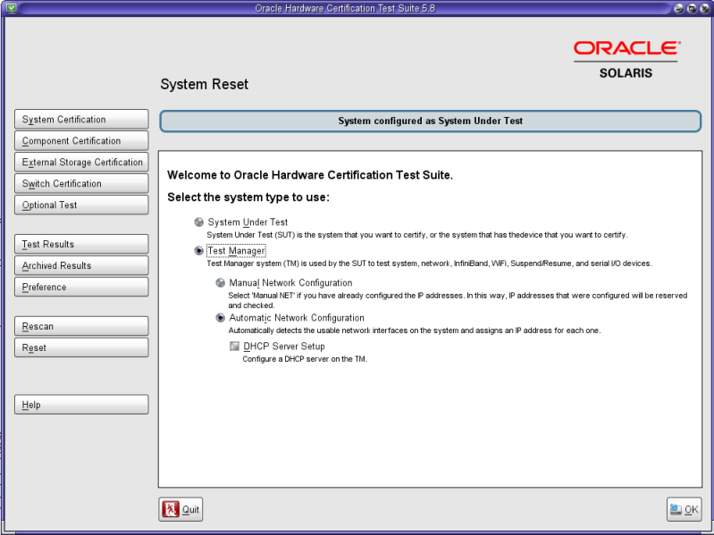 image:Test Manager Window